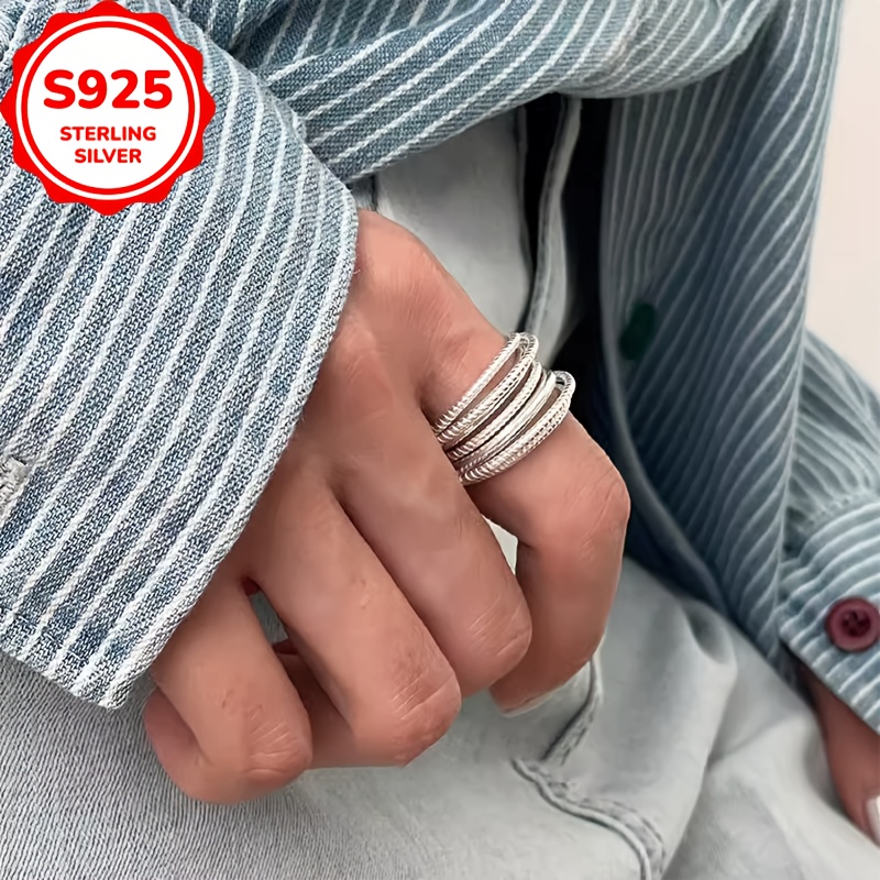 Small Layer Ring for Women - Heavy Industry Versatile Gift